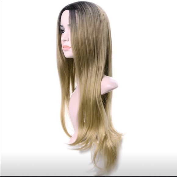 🆕RadDarkRootBlondeOmbreWigLongHair - Picture 3 of 3